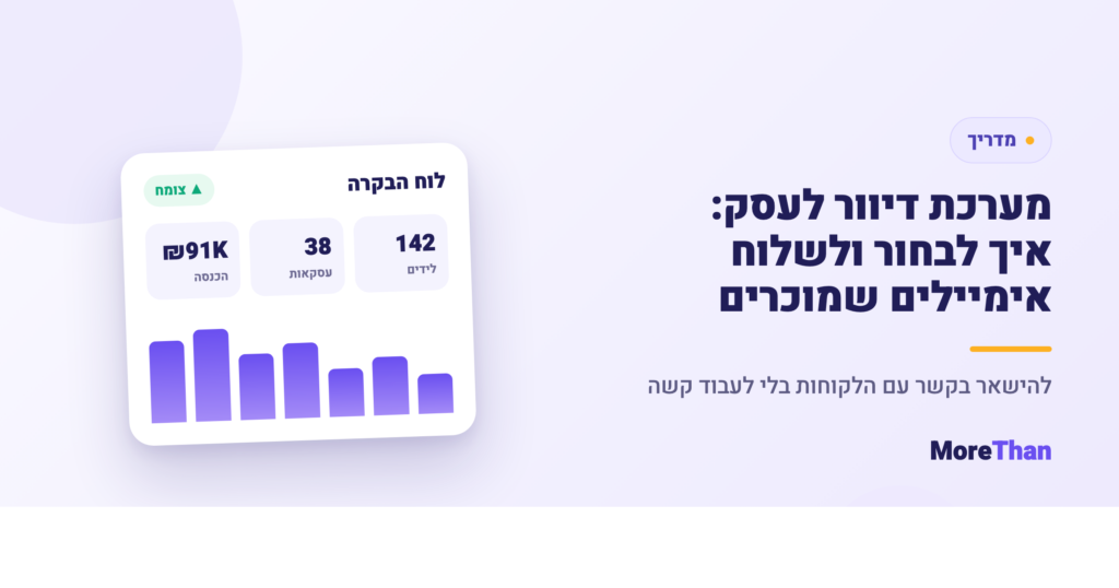 מערכת דיוור לעסק — אימייל מרקטינג שמוכר