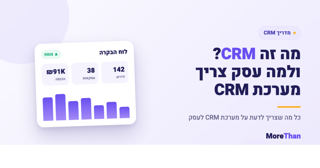 מה זה מערכת CRM — מדריך לעסק